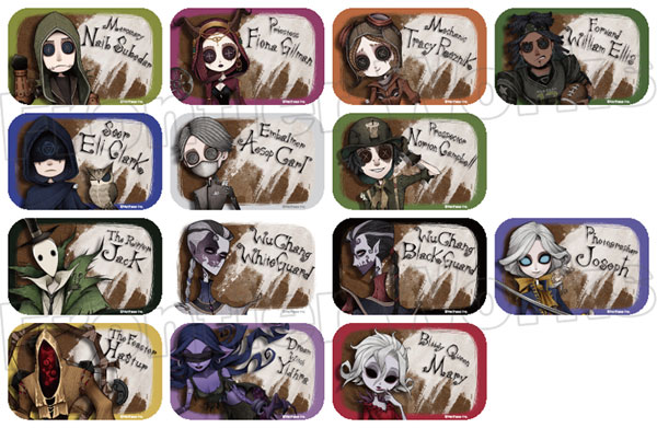 Identity V Dark×POP トレーディングスクエア缶バッジ 14個入りBOX[フロンティアワークス]《在庫切れ》