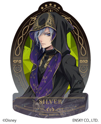 ディズニー ツイステッドワンダーランド トラベルステッカー3 (21)シルバー[エンスカイ]《在庫切れ》