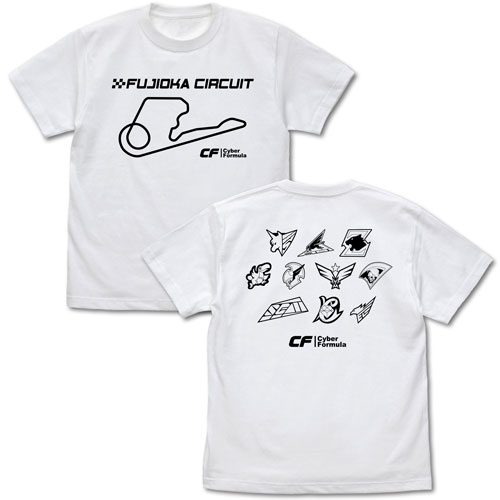 新世紀GPXサイバーフォーミュラ 富士岡サーキット Tシャツ/WHITE-M[コスパ]