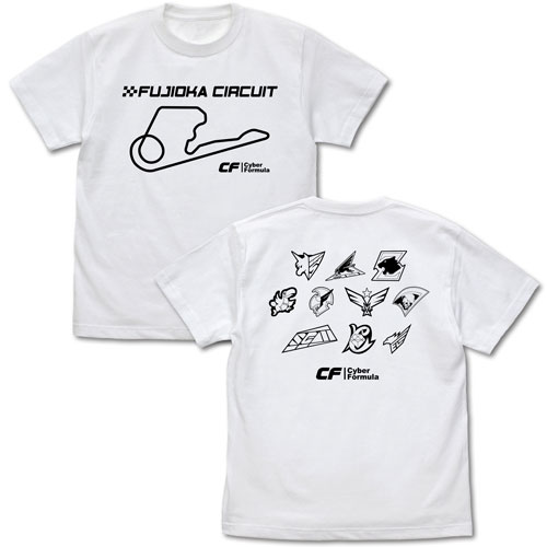 新世紀GPXサイバーフォーミュラ 富士岡サーキット Tシャツ WHITE-L 