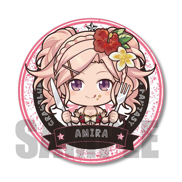 ごちきゃら缶バッジ グランブルーファンタジー アーミラ(熱闘！真夏のフードファイト！)[ベルハウス]《在庫切れ》