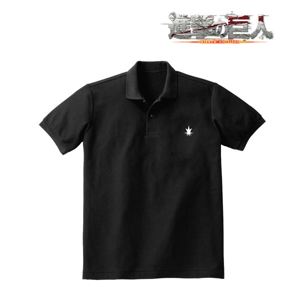 進撃の巨人 マーレの戦士 ワンポイント刺繍ポロシャツ レディース L[アルマビアンカ]《在庫切れ》