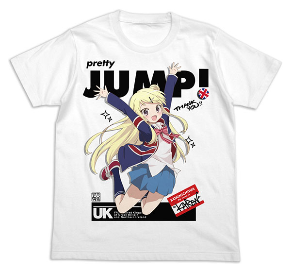 きんいろモザイク Pretty Days Jumpingカレン フルカラーTシャツ/WHITE-S[コスパ]