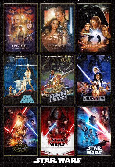 ジグソーパズル Movie Poster Collection Star Wars 1000ピース (W1000