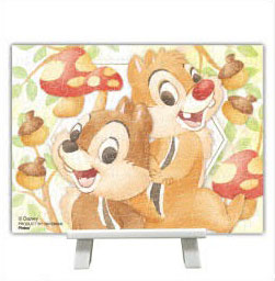 やのまん　プチパリエ　ディズニー パズル　完成品 イーゼル付きの小さなクリアジグソーパズル！やのまん ディズニー