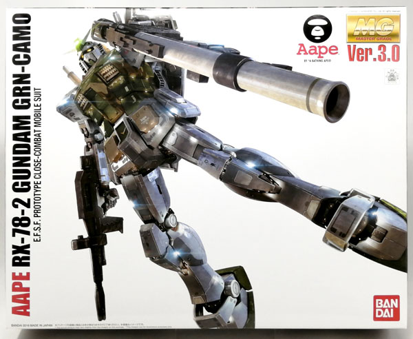 MG 1/100 AAPE RX-78-2 GUNDAM GRN-CAMO プラモデル