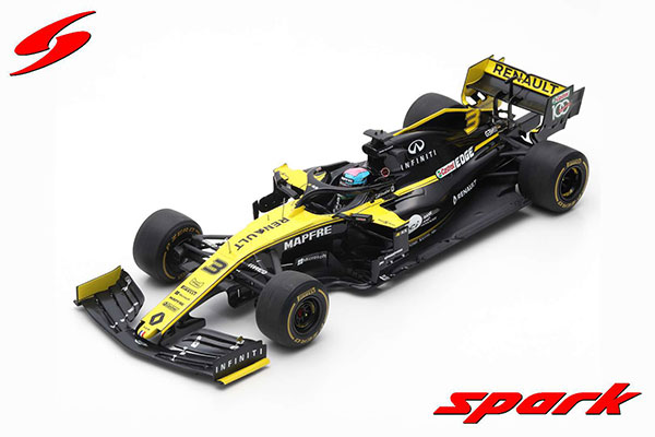 【クリックで詳細表示】1/18 ルノー F1 Team No.3 TBC 2019 Renault R.S.19 Daniel Ricciardo[スパーク]《在庫切れ》