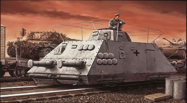 1/35 WW.II ドイツ軍 重装甲偵察列車 指揮車型 プラモデル（再販
