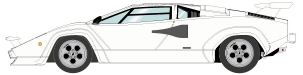 1/18 ランボルギーニ カウンタック LP400S US モディフィケーション 1981 ホワイト (レッドインテリア)[メイクアップ]【送料無料】《在庫切れ》