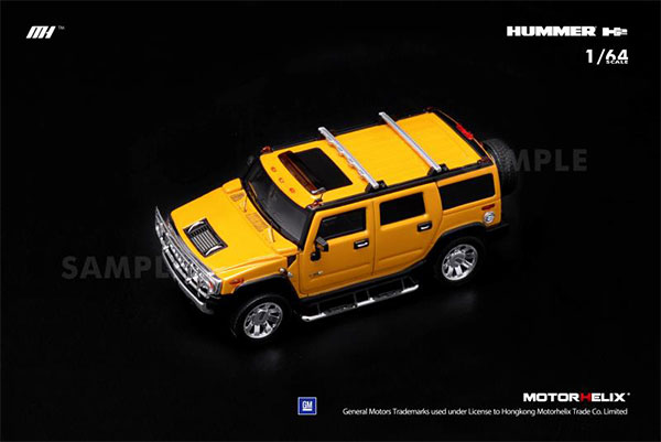 1/64 2008 Hummer H2 SUV Metallic Yellow[MOTORHELIX]《08月仮予約
