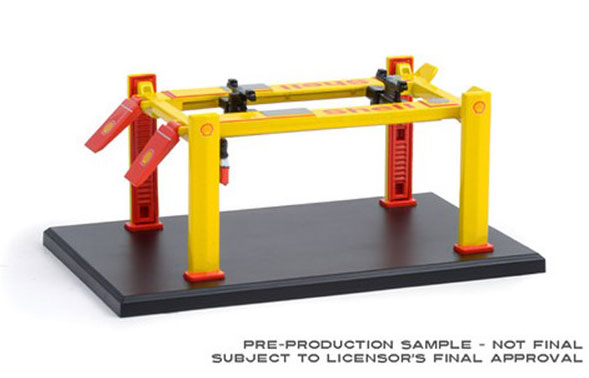 1/64 Auto Body Shop - Four-Post Lifts Series 1 - Shell Oil[グリーンライト]《在庫切れ》
