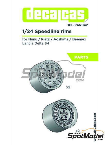 1/24 ランチア デルタ S4用 スピードラインホイールセット