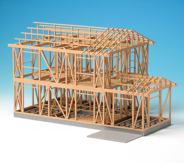 建築構造がよく分かる1/50建築模型 木造軸組模型 リニューアル版