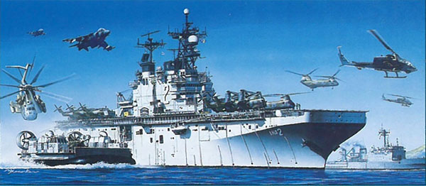 1/700 アメリカ海軍 強襲揚陸艦 サイパン プラモデル（再販）[ドラゴンモデル]《在庫切れ》