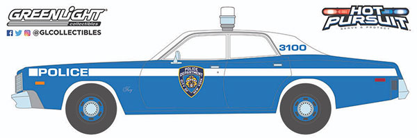 1/24 Hot Pursuit - 1975 Plymouth Fury New York City Police Department (NYPD)[グリーンライト]《在庫切れ》