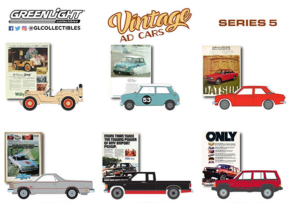 1/64 Vintage Ad Cars Series 5 6種セット[グリーンライト]《発売済・在庫品》