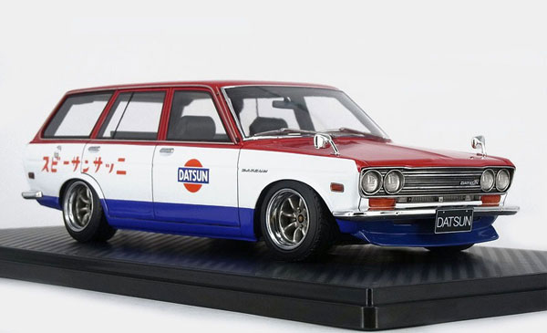 1/18 Datsun Bluebird (510) Wagon Red/White/Blue[イグニッション