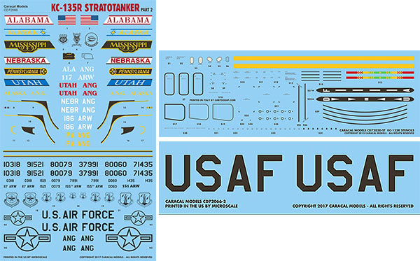 1/72 アメリカ空軍 KC-135R ストラトタンカー パート2 デカール[カラカルモデル]《在庫切れ》