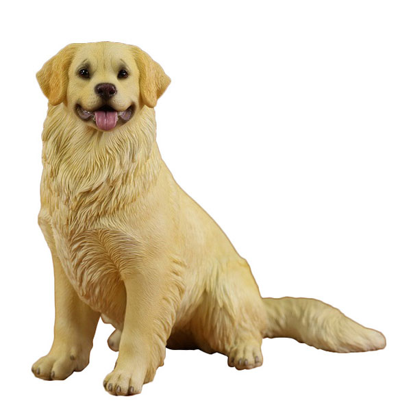 わけあり並の激安価格 素朴な表情グッとくる ゴールデンレトリーバー 高さ77cm 等身大フィギュア キナル別注