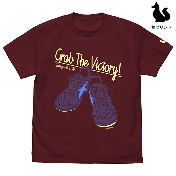 ハイキュー！！ TO THE TOP 宮侑シューズ Tシャツ/BURGUNDY-XL（再販）[コスパ]《１０月予約》