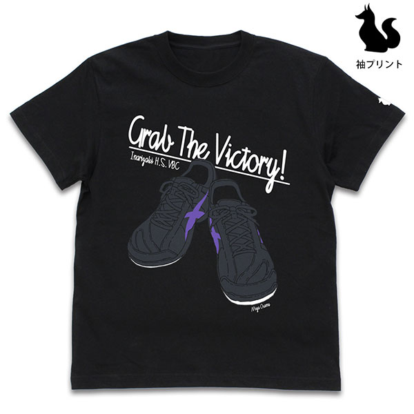 ハイキュー！！ TO THE TOP 宮治シューズ Tシャツ/BLACK-M[コスパ]