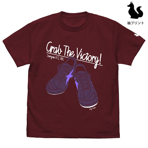 ハイキュー！！ TO THE TOP 宮治シューズ Tシャツ/BURGUNDY-M[コスパ]