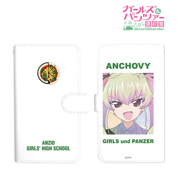 ガールズ＆パンツァー 最終章 アンチョビ Ani-Art clear label 手帳型スマホケース Lサイズ[アルマビアンカ]《在庫切れ》
