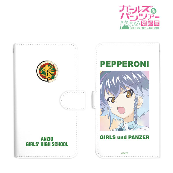 ガールズ＆パンツァー 最終章 ペパロニ Ani-Art clear label 手帳型スマホケース Lサイズ[アルマビアンカ]《在庫切れ》