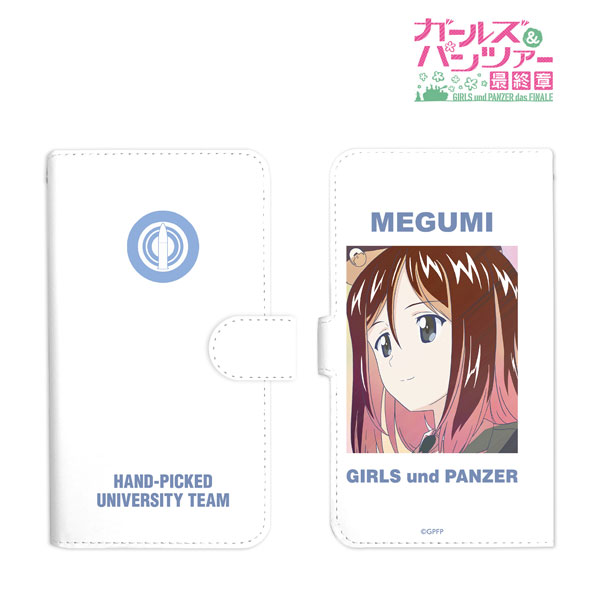 ガールズ＆パンツァー 最終章 メグミ Ani-Art clear label 手帳型スマホケース Lサイズ[アルマビアンカ]《在庫切れ》