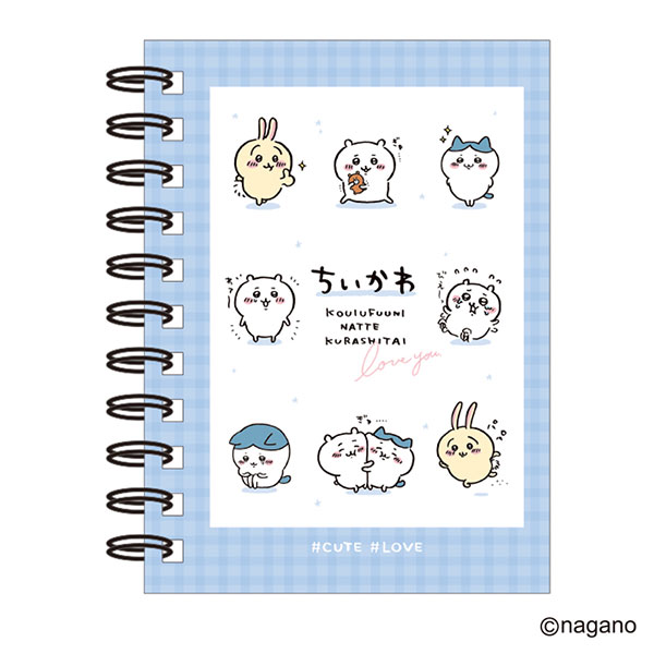 ちいかわ A6リングノート チェック[カミオジャパン]《在庫切れ》