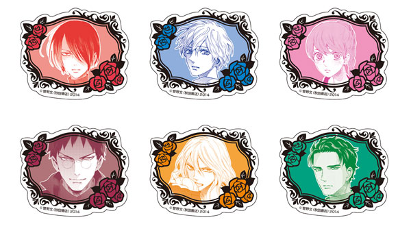 薔薇王の葬列」 ラメアクリルバッジコレクション 6個入りBOX 