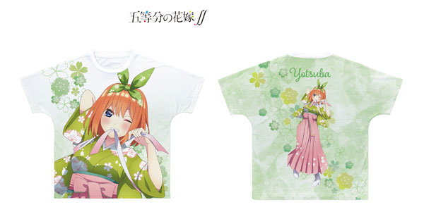 TVアニメ『五等分の花嫁∬』 描き下ろしイラスト 四葉 桜和装ver. フルグラフィックTシャツ ユニセックス XL[アルマビアンカ]《在庫切れ》