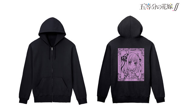 TVアニメ『五等分の花嫁∬』 描き下ろしイラスト 二乃 桜和装ver. バックプリントジップパーカー メンズ M[アルマビアンカ]《在庫切れ》