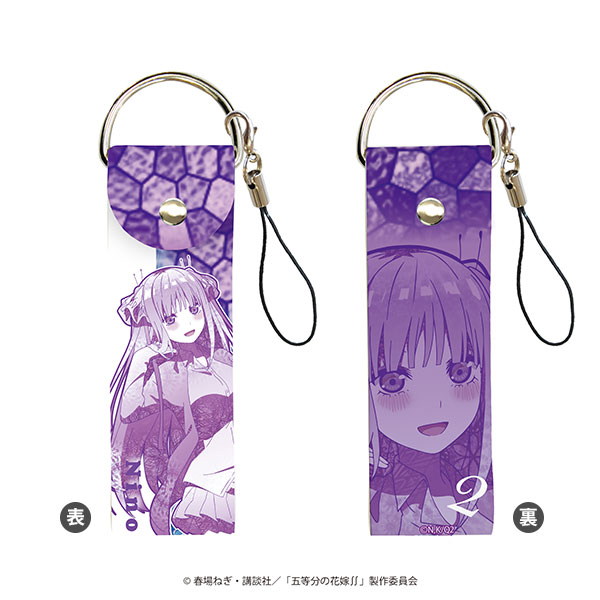 五等分の花嫁　ビッグレザーストラップ 　全5種セット ビッグレザーストラップ「五等分の花嫁∬」02/二乃(MANGEKYO)[A3