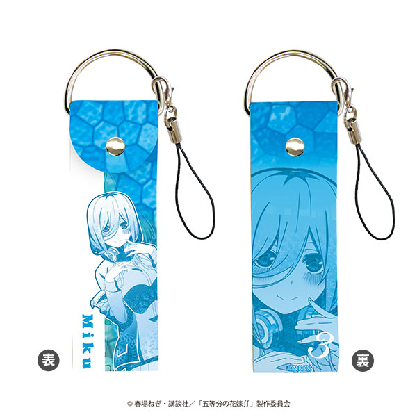 五等分の花嫁　ビッグレザーストラップ 　全5種セット ビッグレザーストラップ「五等分の花嫁∬」02/二乃(MANGEKYO)[A3