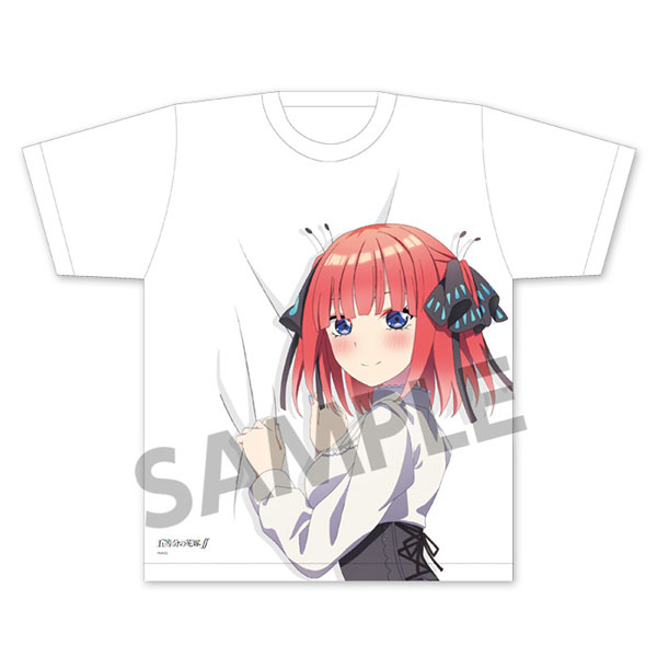 五等分の花嫁 アパレル 二乃 キーホルダー Tシャツ 中野二乃 フルグラフィックTシャツ [五等分の花嫁∽] | 二次元