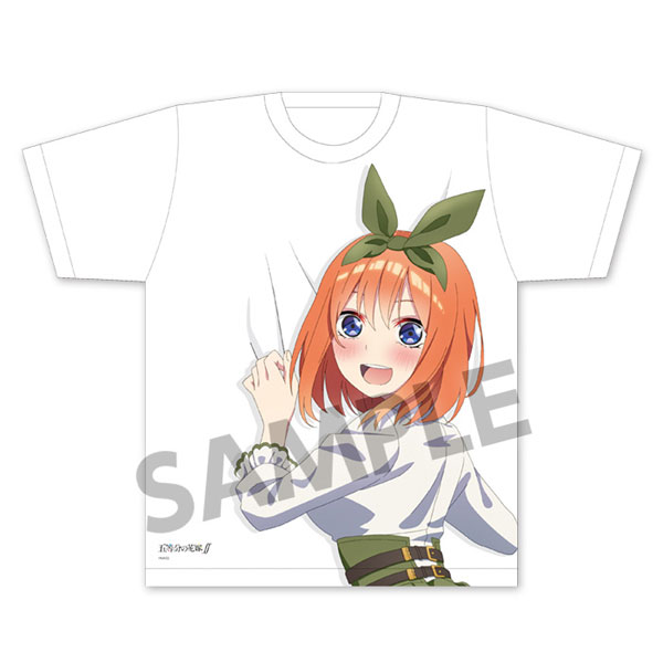 五等分の花嫁∬ 描き下ろし抱きつかれTシャツ 中野四葉 クラシカル ver