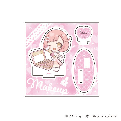 アクリルフィギュアプレート「プリティーオールフレンズ」17/メイクアップver. なる(フォトきゃら)[A3]《在庫切れ》