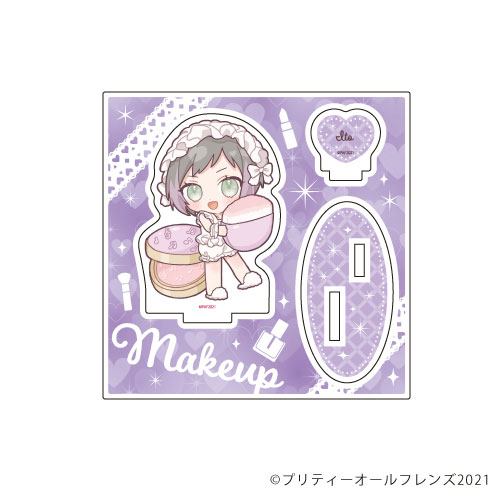 アクリルフィギュアプレート「プリティーオールフレンズ」24/メイクアップver. いと(フォトきゃら)[A3]《在庫切れ》