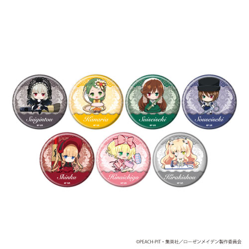 缶バッジ「ローゼンメイデン」07/メイクアップver. フォトきゃら 7個  