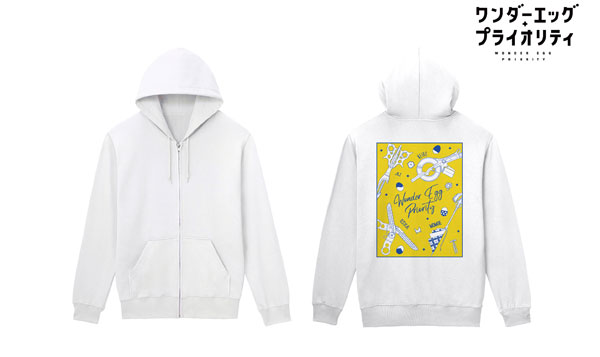 ワンダーエッグ・プライオリティ Ani-Sketch バックプリントジップパーカー レディース L[アルマビアンカ]《在庫切れ》