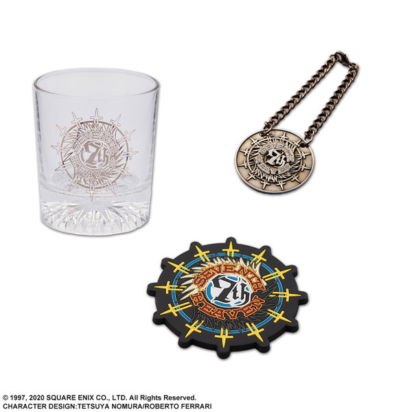 FINAL FANTASY VII REMAKE Glass ＆ Coaster Set - SEVENTH HEAVEN