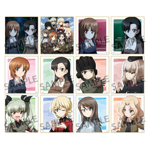 ガールズ＆パンツァー 最終章 トレーディングミニ色紙 12個入りBOX