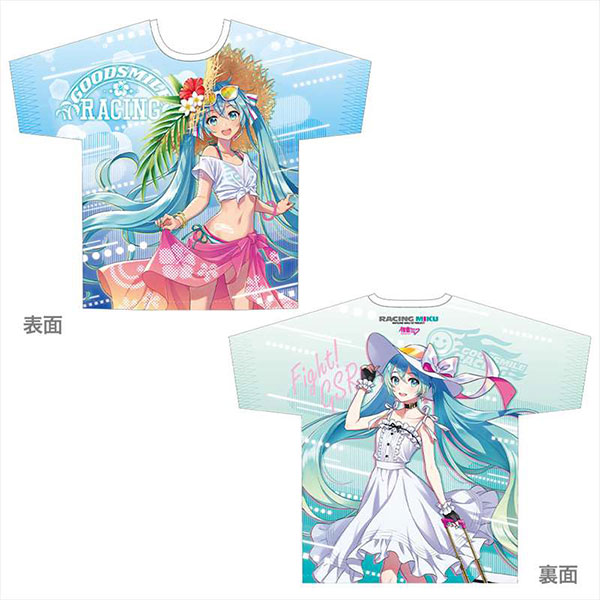レーシングミク 2021 Tropical Ver. フルグラフィックTシャツ vol.1(Lサイズ)[キャラバン]《在庫切れ》