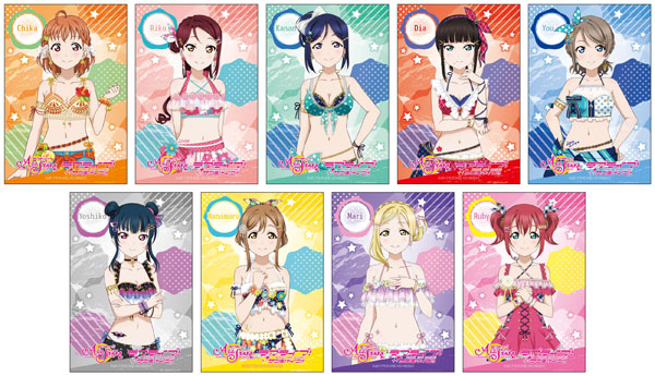 ラブライブ スクールアイドルフェスティバルall Stars スクエアカンバッジ Aqours 水着 Ver J Hobby Collection