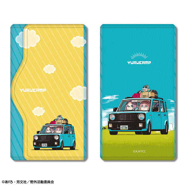 ゆるキャン△ レザーキーケース Ver.2 デザイン03(集合)（再販）[ライセンスエージェント]《０１月予約》