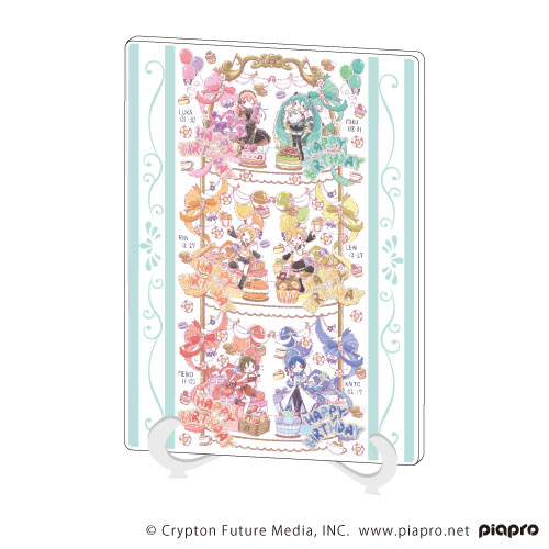 ピアプロキャラクターズ グラフアート アクリルボード アクリルアートボード(A5サイズ)「ピアプロキャラクターズ」02/集合