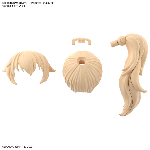 30MS オプションヘアスタイルパーツVol.3 ポニーテールヘア3[イエロー2