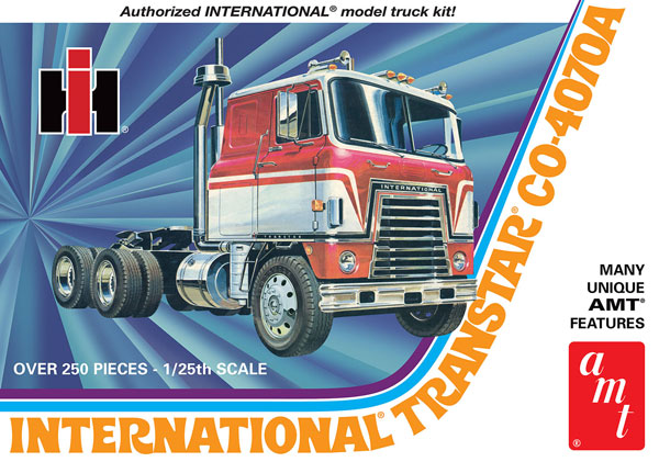 日本国産AMT 1/25 インターナショナル トランスター トラック CO-4070A セミトラクターキャブ International Transtar Semi Tractor Cab amt 1203 トラック、トレーラー
