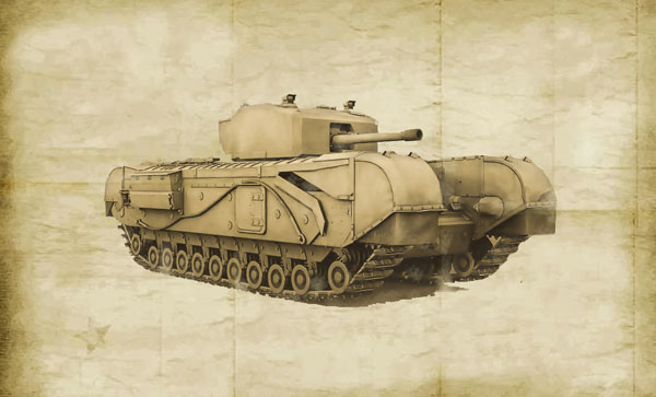 1/72 WW.II イギリス軍 チャーチルMk.III プラモデル[イタレリ]《発売済・在庫品》